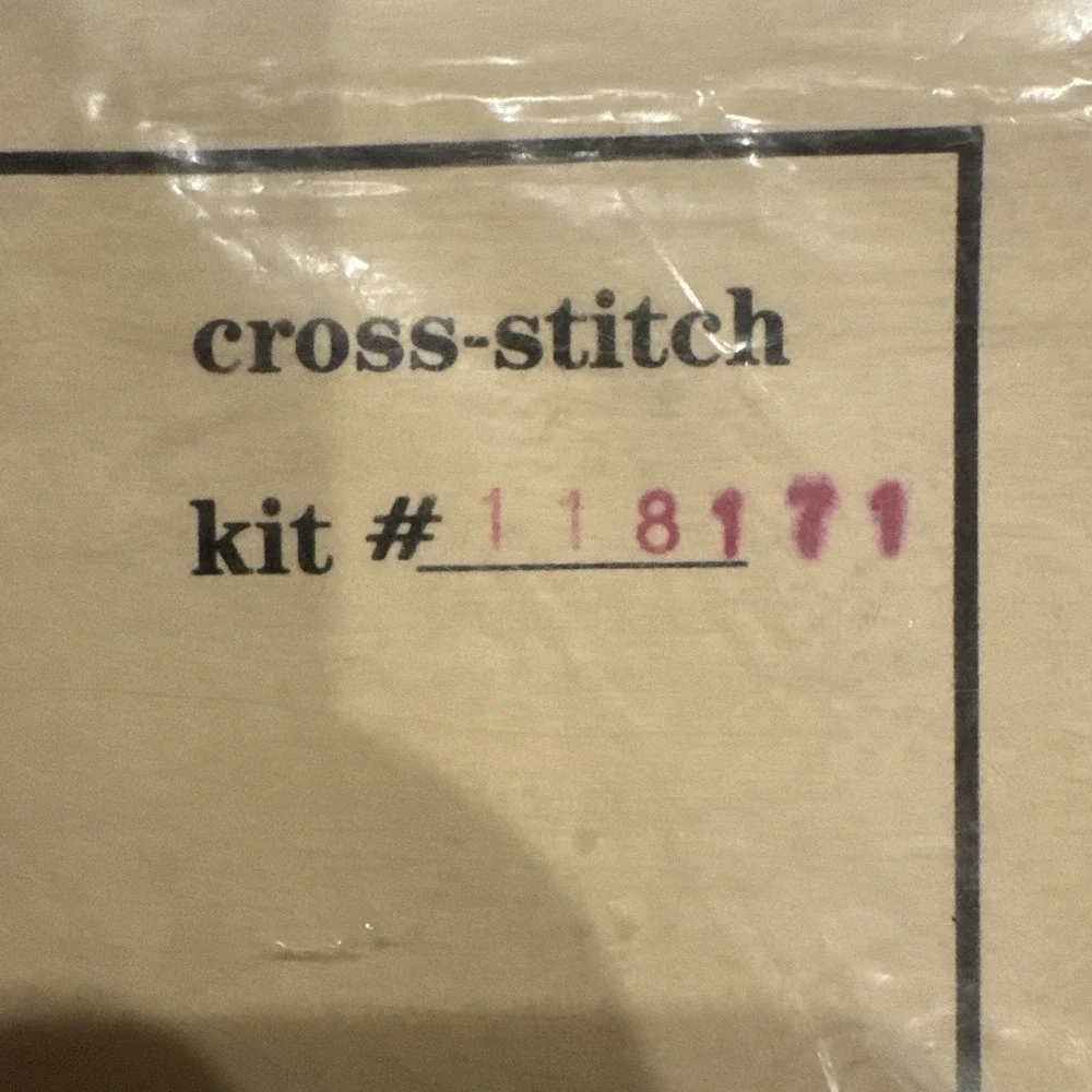 Vintage Studio M Red 1955 Chevy Cross Stitch Kit #118171 Made In USA 15x6